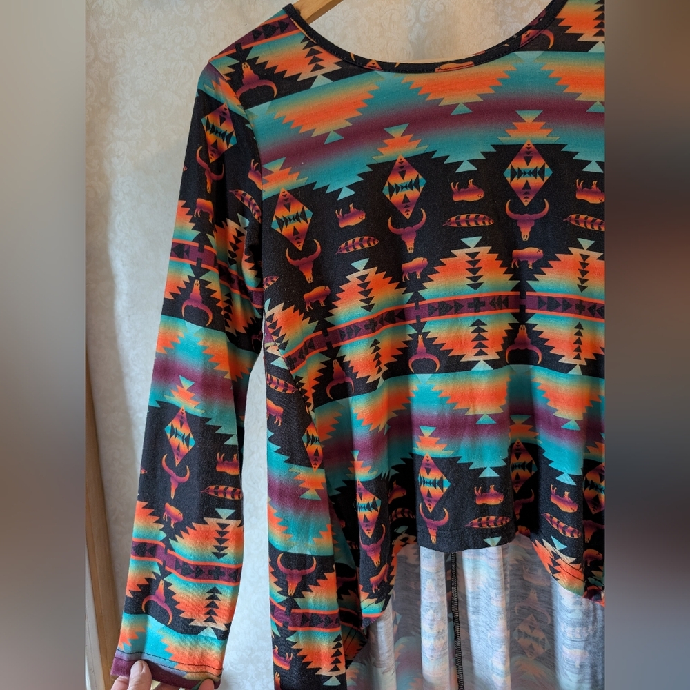 Crazy Train Southwestern Top Size Small - Picture 8 of 16
